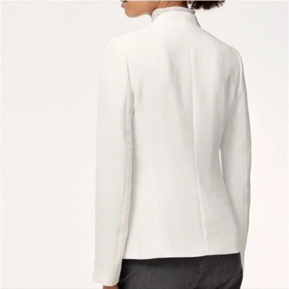 EUC! Aritzia BABATON Keith Blazer Open Front Power Jacket in White Size 2 - Picture 4 of 13